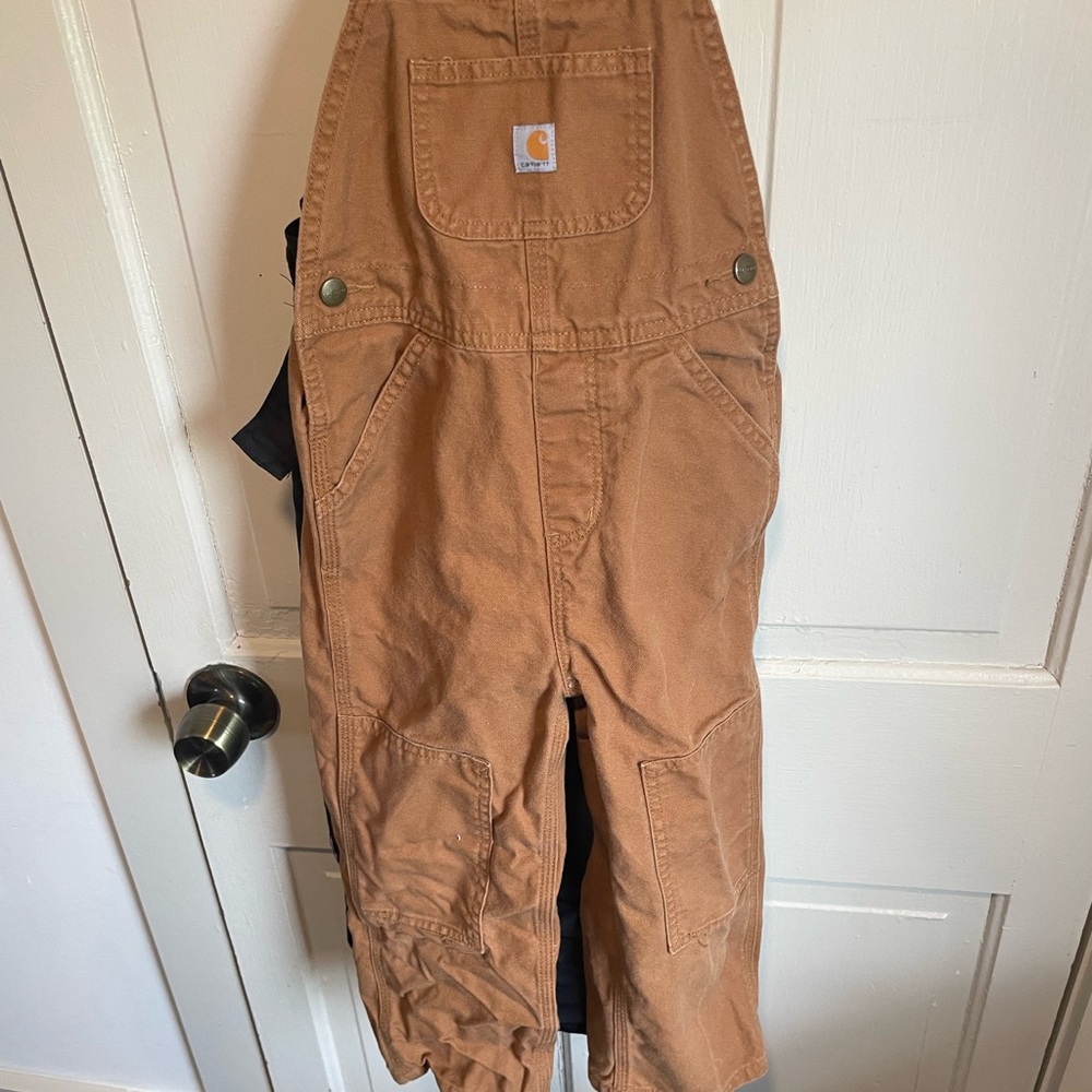 Carhartt Brown Overalls size 4 T